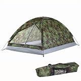 Wanderbegleiter Leichtes Camouflage-Zelt für eine oder zwei Personen mit Sonnenschutzfunktionen (2 Personen)