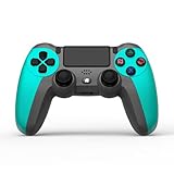 NK Wireless Controller für PS4 / PS3 / PC/Mobile - Wireless Controller mit Vibration, 6-Achsen-Erkennungsfunktion, LED-Licht, Touchpanel, Kopfhörerbuchse, inkl. Ladekabel - B