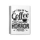 Spiralnotizbuch, Thriller, erschreckende Filme, Koffein-Enthusiasten, lustiger Schreck, Terror, Angst, Kino, Java-Liebhaber, Einheitsgröß