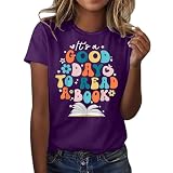 Prime Duo Tshirt Damen Sommer Bedrucken T-Shirt Rundhals Kurzarm Oberteile Baumwolle Casual Tee Shirts Teenager Mädchen Tunika Bluse Bunte Drucken Tops Sportshirt Tshirt Damen Lang