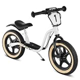 PUKY LR 1L BR Supermoto Laufrad Weiß | Top Performance für Racer | Langlebiger Recyclingstahl-Rahmen | Maximale Sicherheit & Komfort | Stylische Optik mit Numberplate | Ideal für Kinder 2 1/2+ J