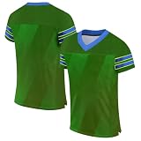 KONG JIMFAN Personalisiertes American Baseball Trikot,Mit Eigenem Namen Nummer & Logo,Sporttrikot Für Kinder/Erwachsene Unisex Trikot Individuelles Fußballtrikot Football Kostüm(9)
