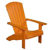 NEG Design Adirondack Stuhl Marcy Westport-Chair Sessel täuschend echte Holzoptik, wetterfest, UV- und farbbeständig orang