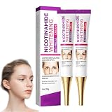 Nicotinamid Anti-Pigmentierungscreme für dunkle Flecken im Gesicht, Hals und Körper - Hyperpigmentierungskorrektor für Melasma, Sonnenflecken - schnell wirkendes aufhellendes Serum (2 PCS)
