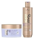 Schwarzkopf Professional Shampoo und Maske, Cool Blondes, neutralisierend, Violett, für alle Haartyp