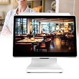 WANGYYDS Point-of-Sale-System, Kassensystem, Kassenmonitor, Registrierkasse mit 15,6-Zoll-Touchscreen, kommerzielle Touch-Registrierkasse, für Restaurants, Cafés,DualScreen15.6''+15.6''