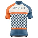 VOXCAUTQ Herren Fahrrad Trikot Kurzarm,Herren Fahrradtrikot,Rennrad Trikot Herren,MTB Radtrikot,Atmungsaktiv Und Schnelltrocknend,Fahrrad-T-Shirt (L,Typ-7)