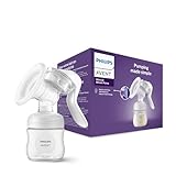 Philips Avent Handmilchpumpe - einfaches Abpumpen, mit Natural-Motion Technologie, BPA-frei (Modell SCF430/01) Transp