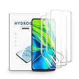 nvskvd Hydrogel Folie für Xiaomi Mi Note 10 /Mi Note 10 Pro, 3 Stück TPU Schutzfolie Klar HD Weich Displayschutzfolie HD Transparent TPU Hydrogel F