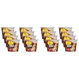 MAGGI 5 Minuten Terrine Spaghetti Bolognese, leckeres Fertiggericht, Instant-Nudeln, mit Hackfleisch, 16er Pack (8 x 60g)