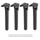 SOUTHJIELING 4 x Tischbeine, 20 cm/25 cm/30 cm/35 cm, faltbare Metallbeine für Büro, Couchtisch, Laptoptisch, robuste Möbelb