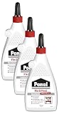 Ponal Fix & Fest Holzleim, sofort haftender Holzkleber für die Innenanwendung, gelartiger Kleber ideal für senkrechte Flächen, transparent trocknender Leim, 1 x 200g (Packung mit 3)