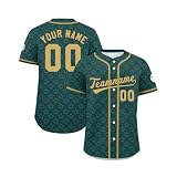 KONG JIMFAN Personalisiertes Baseball Trikot,Mit Eigenem Namen Nummer & Logo,Football Kostüm Für Herren Und Damen Unisex Individuelles Fußballtrikot Trikot Tshirt Personalisiert(14)