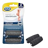 Scholl Expert care Wet & Dry Ersatzrollen Ultra Stark – Nachfüller für die elektrischen Hornhautentferner von Scholl – Mit Diamantpartikeln – 2 Rollen, Grau, 2 Stück (1er Pack)