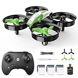 Holy Stone HS210 Mini Drohne für Kinder, RC Quadrocopter Helikopter Ferngesteuert mit 3 Akkus 21 Min. Lange Flugzeit,Automatische Höhenhaltung,3D Flips,Headless Modus Ideal für Anfänger Jungen,grün,C0