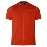Endura Men's Loop Zipped Short Sleeve Jersey, Flame red, S