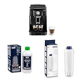 De'Longhi Magnifica S ECAM11.112.B, Kaffeevollautomat mit Milchaufschäumdüse + Original EcoDecalk DLSC 500 Entkalker Wasserfilter DLSC002