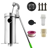 Suoumwa Handpumpe Gartenpumpe Handpumpe Presssauger Gussbrunnen 32mm Manuelle Tiefenwasserpumpe Wasserpumpe 10 S
