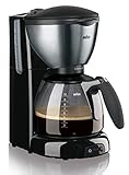 Braun CaféHouse PurAroma DeLuxe Kaffeemaschine KF 570/1 – Filterkaffeemaschine mit Glaskanne für 10 Tassen Kaffee, Kaffeezubereiter für einzigartiges Aroma, 1100 Watt, schwarz/