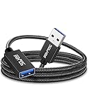 SOLMIMI USB Verlängerung Adapterkabel USB A Stecker auf A Kupplung USB Erweritungskabel für USB-Stick, Tastatur, Drucker, Scanner, PS4, PS5, USB Hub, Kamera, externe Festplatte - 2.4