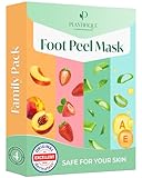 Plantifique Fußmaske - Hornhaut Socken - Fussmaske 4 Paar Hornhautentferner Socken - Extreme hornhaut entfernen fuß Foot Peel Mask Fußpeeling - Anti Hornhaut Socken - Hornhaut Foot Mask