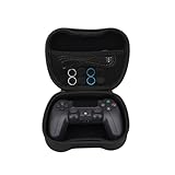 NK Pack Mando PS4 / PS3 / PC/Móvil Inalámbrico - Wireless Controller, 2-Shock, 6 ejes, Panel Táctil, Entrada Auriculares, Cable de Carga, 8 x Joystick Grips, Funda para mando - Schwarzes Pack