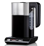 Bosch kabelloser Wasserkocher TWK8613P, Abschaltautomatik, Überhitzungsschutz, Temperaturwahl, Warmhaltefunktion, 1,5 L, 2400 W, schw