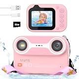 Unterwasserkamera, Digitalkamera Wasserdicht 10ft 1080P Full HD 48MP 10X Digitaler Zoom wasserdichte Kamera Schnorcheln für Unterwasser-Selfie, Schw