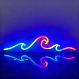 Wave Multi Color RGB Neon Sign Powered by USB Farbwechsel & Scrolling Blinkende Modi Fernbedienung für Heimdekor Bar Mann Höhle Parteien Versammlung