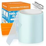 Hymarvo Pool Reparaturset Unterwasser,10x150cm Pool Flicken Selbstklebend Set,PVC Pool Flickzeug Klebeband Wasserdichtes,Unterwasserkleber Flex Tape für Pool,Poolfolie,Schlauchboot,L