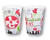 1. FC Kaiserslautern Kunststoff - Becher 3D Logo 2er Pack