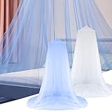 2 Stücke Outdoor/Sommer Moskitonetz, Moskitonetz Betthimmel Polyester 9 * 2,4 m Insektenschutz Schnelle Einfache Installation, Aufbewahrungstasche, Keine Chemikalien Hinzugefügt (Kuppel Hängen)