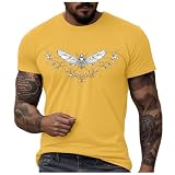 Bienenfest Herren Tshirt 3D Biene Drucken T-Shirt Rundhals Kurzarm Shirt Imker Sommer Lustig Oversize T Shirt Outdoor Oberteil Regular Fit Bee Muster Streetshirt Tee Shirt Männer Geschenk