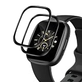 Cable Leader 2 Stück Schutzfolie für Panzerglas für Fitbit Versa 4/Versa 2, Wasserdicht, Anti Kratzer Versa 2 Schutzglas, Blasenfrei, Sensitive Touch, Hohe Definition Fitbit Versa 4 Display