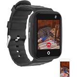 Senioren-Smartwatch mit SOS-Anruf, Remote-Kamera, Zwei-Wege-Kommunikation, Erinnerungen für Gesundheit und S