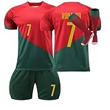FußBall Trikot 24/25, Al Nassr Nr.7 Hause/AuswäRts Trikot Kinder Fussball Trikot FußBalltrikot mit Socken FüR Erwachsene Und Kinder Geschenke FüR Jungs Sportanzug Kinder Jung