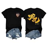N𝐞 Z𝒉𝙖 2 Movie Tshirt Unisex,Rundhals Top Sommer T Shirt Damen Kurzarm Blusen Frühling Sommer Shirt mit Cartoon Print Lose Casual Oberteile Luftig Pullover Anime Cosplay(#B Gray,L)