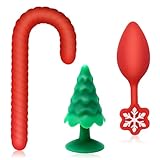 Weihnachts-Silikon Butt Plug Set – 3-teiliges Analplug Training Kit aus weichem, hautfreundlichem Silikon, Festliches Analspielzeug für Anfänger & Fortgeschrittene, Sexspielzeug fü