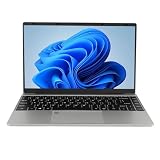 Pongnas 14,1-Zoll-Full-HD-Notebook, Quad-Core für Celeron N5105, 12 GB RAM, Mehrere Anschlüsse mit Ultradünnem Laptop für1 OS, ABS, IPS, Leicht (EU-Stecker 12GB+256GB)