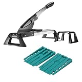 wolfcraft Projekt-Set „Vinyl & Laminat verlegen“ - 8638000 - Profi-Schneider für Vinyl und Laminat und 30 hochwertige Universal-Keile - Staubfreies Schneiden, Einfacher Z