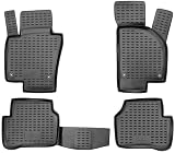 Walser XTR Gummi Fussmatten Auto kompatibel mit VW Passat/Passat Variant 2010-2015, Passat Alltrack 2012-2014, 100% passgenaue Auto Fußmatten, robuste Universal Fußmatte Auto, G