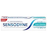 Sensodyne Fresh Cleaning Zahnpasta, empfindliche Zähne, hilft bei der Kontrolle der Plaquebildung für starke Zähne & gesundes Zahnfleisch, täglicher Gebrauch, 75