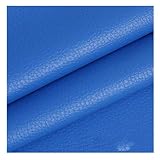 Yimihua Kunstleder nähen Weiches Kunstleder PU Premium Qualität Polsterstoff Echtleder-Optik - Kunstleder - Meterware-Reparaturflicken für Möbel Sofa Sitzbezug Autositz Jacke,Blau, 1,4 x 1