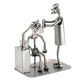Steelman24 I Schraubenmännchen Augenarzt Mit Persönlicher Gravur I Made in Germany I Handarbeit I Geschenkidee I Stahlfigur I Metallfig