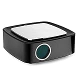 Projektor Verbesserte Lumen LED-Filmprojektor 1080P Full HD-Unterstützungsanzeige Kompatibel mit Laptop-Telefon-Telefon PS4 Über kleinen 4K-Projektor Drahtlose Verbindung Smart-Projektion-TV