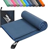 HiiPeak 180 x 90cm Mikrofaser Handtuch Kompakt und Leicht Microfaser Handtücher Fitness Handtuch Schnelltrocknend microfaser Badetuch Saugfähiges Sporthandtuch Fitnessstudio Schwimm und Gym H