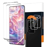 2+2 Stück Carantee Schutzfolie für Panzerglas für Samsung Galaxy S20 Ultra 5G, 3D Keine Blasen Galaxy S20 Ultra Folie mit Kameraschutz, Kratzfest HD-Klar Displayschutzfolie für S20 Ultra 5G Schutzg