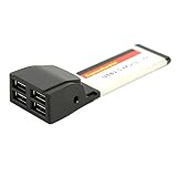 Rhombutech Express Card 4 Port USB 2.0 Express Card 34 Express Card 54 Notebook Exp