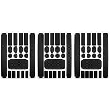 AOLUOER 3-teilis Kettenstrebenschutz-Set, Fahrradrahmen-Schutzaufkleber, Kettenschutz, Kettenstrebenpolster for Mountainbike, MTB, BMX, Rennrad(Carbon Black)