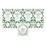 Pukka | Bio-Kräutertee „Klar“ | Fenchel, Aloe Vera, Pfefferminze, Löwenzahn und Brennnessel | für ein inneres Strahlen | 4er Pack | 80 Teeb